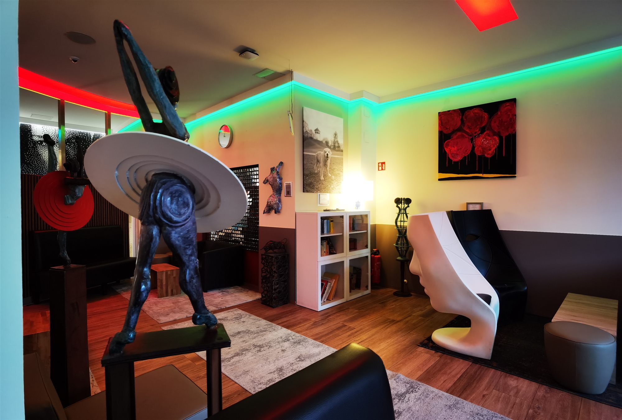 Hotel art and seating